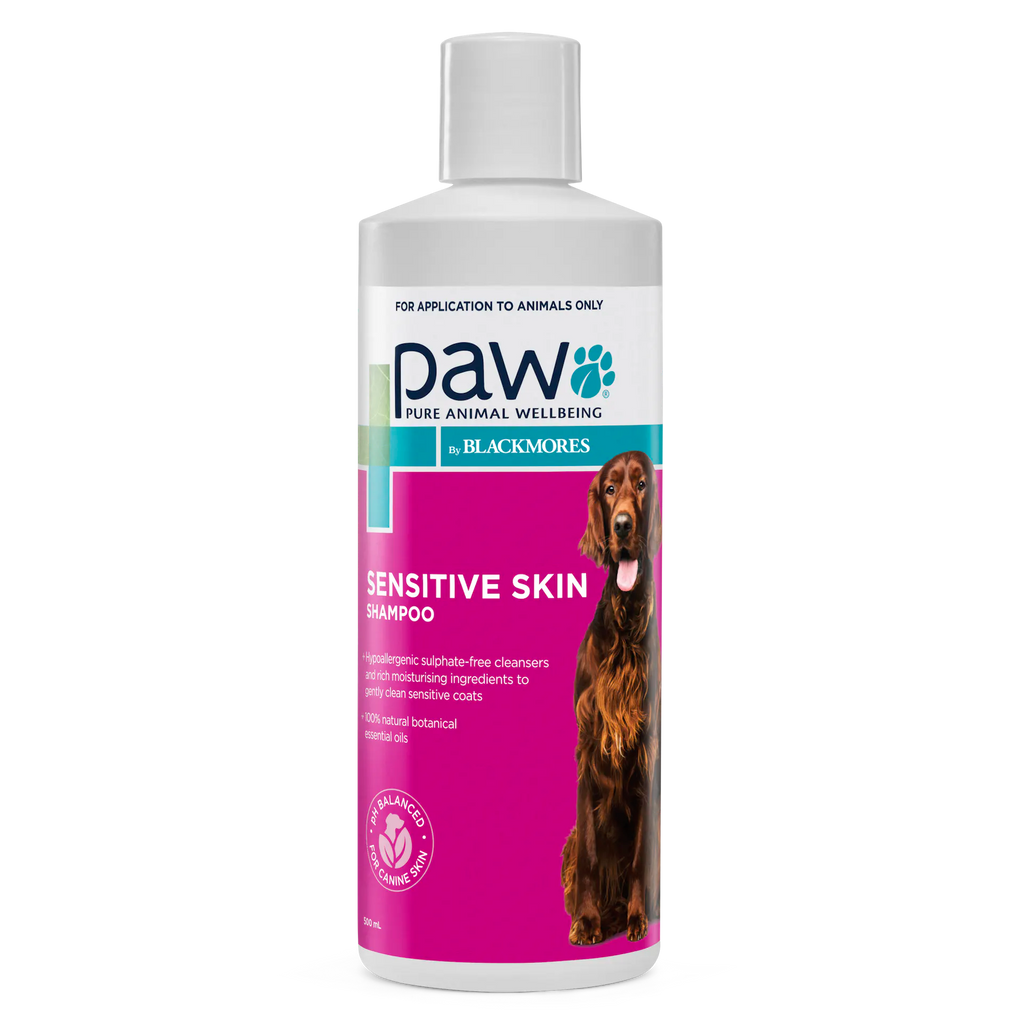 Paw by Blackmores Sensitive Skin Shampoo 500ml - Front - Your Pet PA NZ