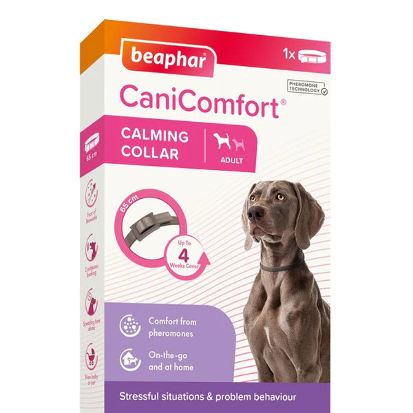 Beaphar CaniComfort Calming Collar Adult Dog 65cm - Front -Pet Pa NZ