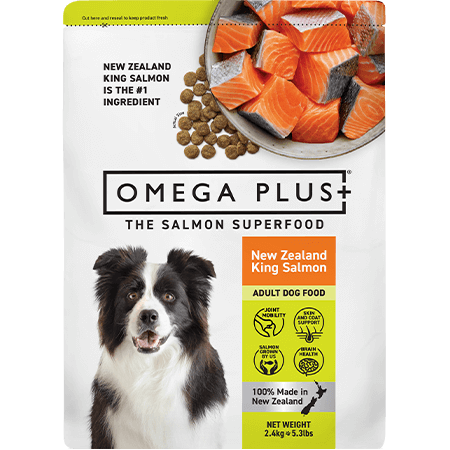 Omega Plus Salmon Dry Dog Food 2.4kg - Front - Your Pet PA NZ