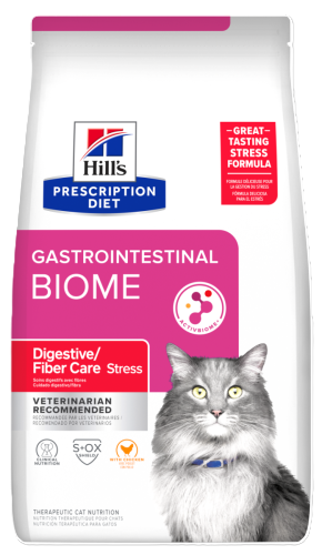 Hills Feline Gastrointestinal Biome + Stress  1.8kg - Front - Your Pet PA NZ 