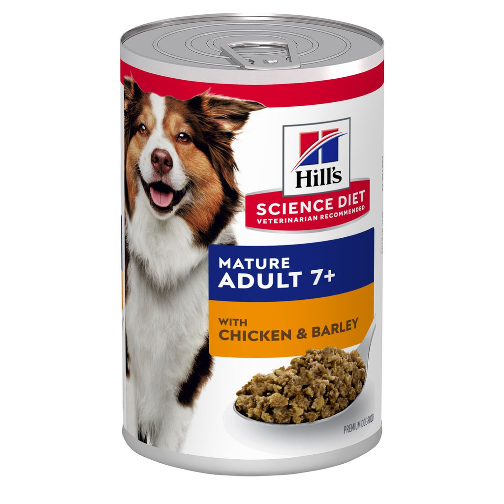 Hills Canine Adult Mature Chicken and Beef 370g - Front -Pet PA NZ