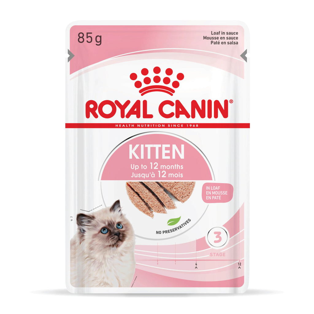 Royal Canin Kitten Loaf 85g x 12 sachets - Front - Your Pet PA NZ