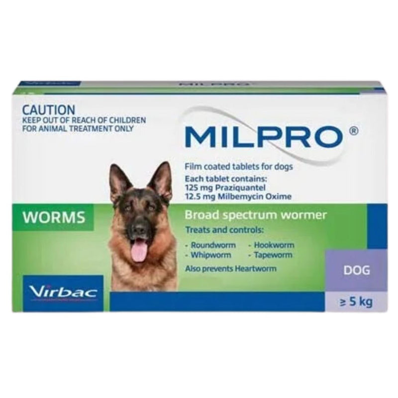 Milpro Tablet Large Dog - Over 5kg (2 pack)