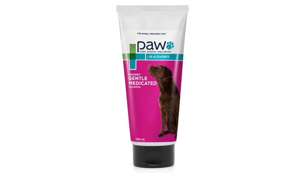 Paw Mediderm Gentle Medicated Shampoo 200ml - Front - Your Pet PA NZ