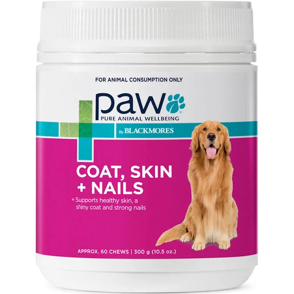 Paw by Blackmores Coat, Skin and Nail chews for dogs 300g - Front - Your Pet PA NZ