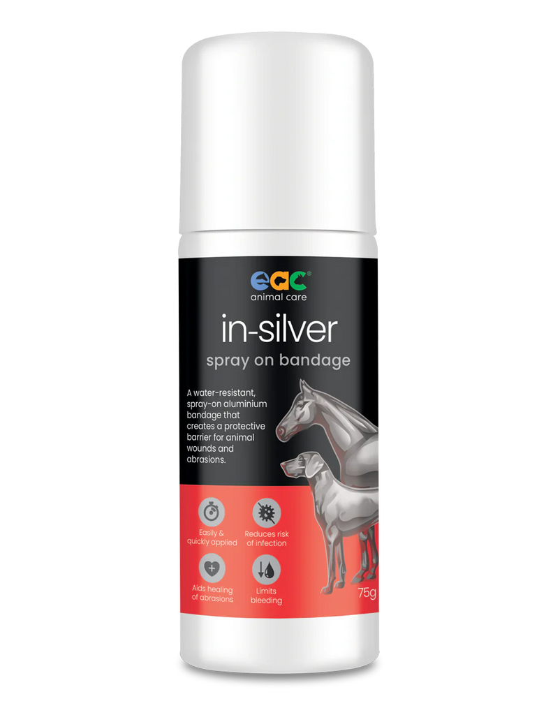 EAC Animal Care In-silver Spray on bandage 75g - Front - Pet PA