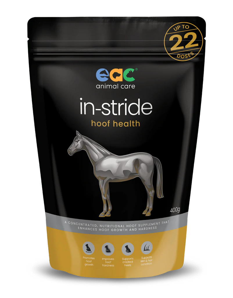 EAC Animal Care In-Stride Hoof Supplement for Horses 400g - Front - Pet PA