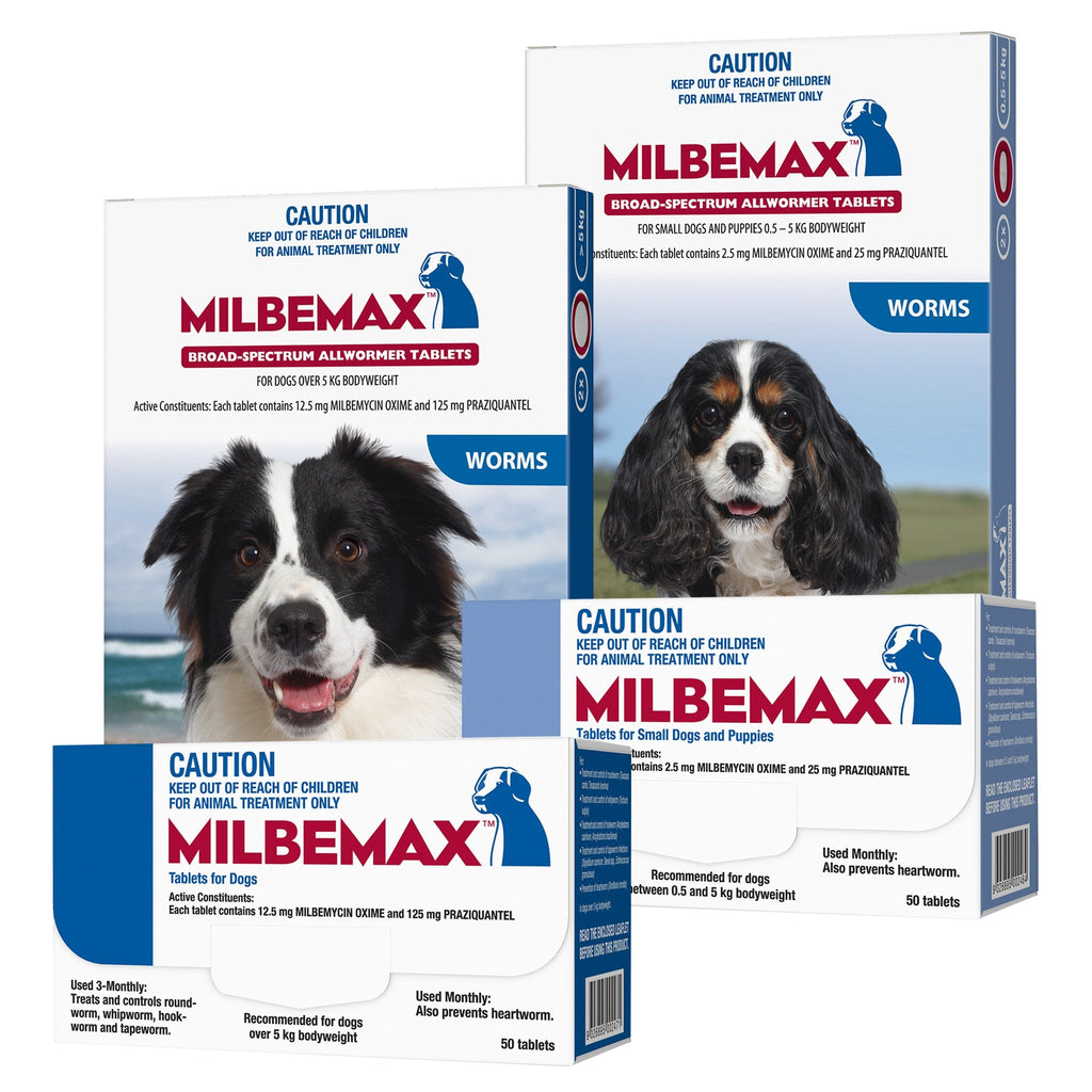 Milbemax Dog Dewormer 5 - 25kg