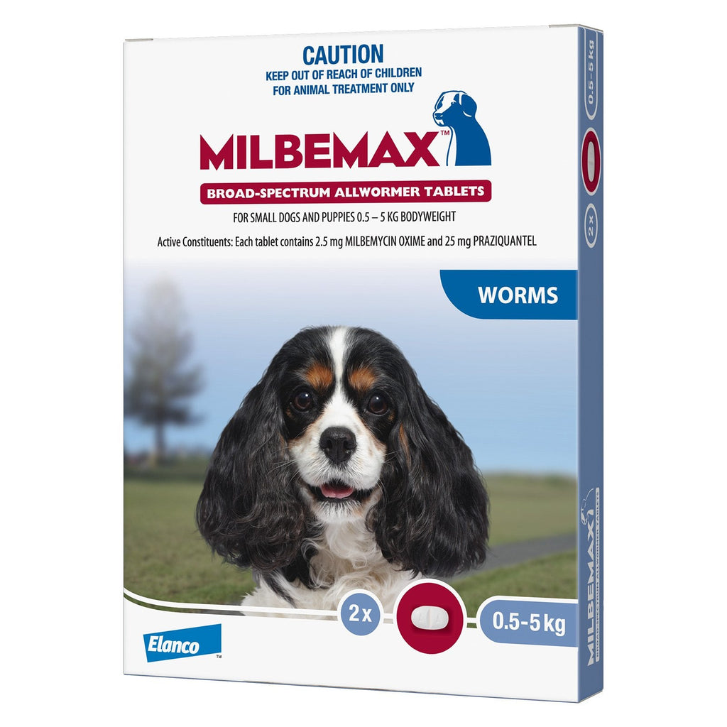 Milbemax Dog Dewormer 0.5 - 5kg 