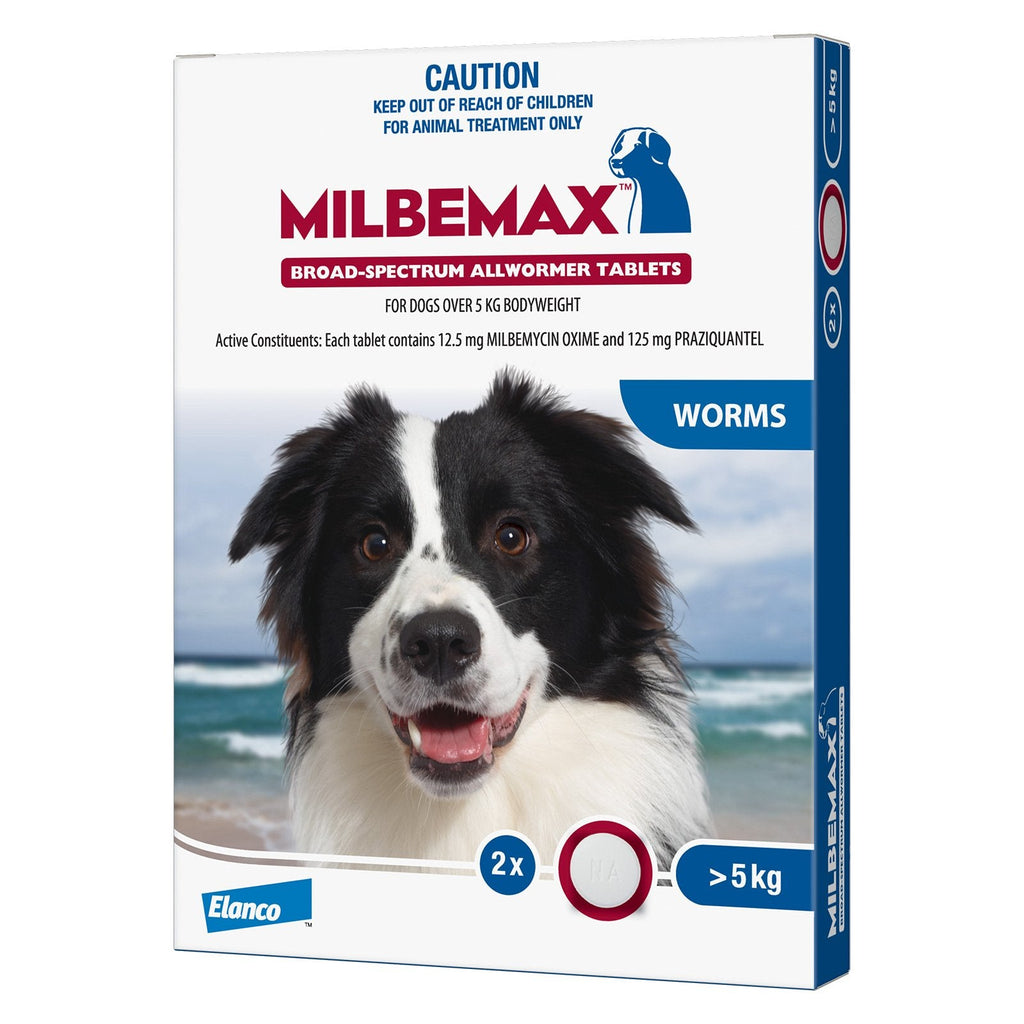 Milbemax Dog Dewormer 5 - 25kg