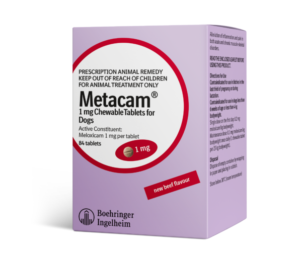 Metacam (Meloxicam) Chewable 1mg (84 Tablets) Prescription Required