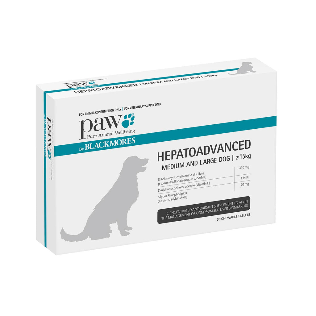 Hepatoadvanced Liver Support for  Medium and Large Dogs 310mg (30 Tablets)