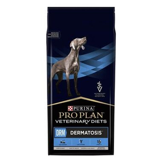 Purina Pro Plan Veterinary Diets DRM Dermatosis Canine  Dry Formula - Front - Your Pet PA NZ