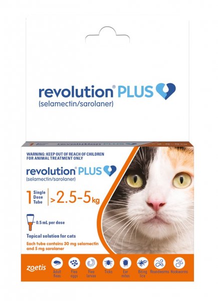 Single dose revolution for clearance cats