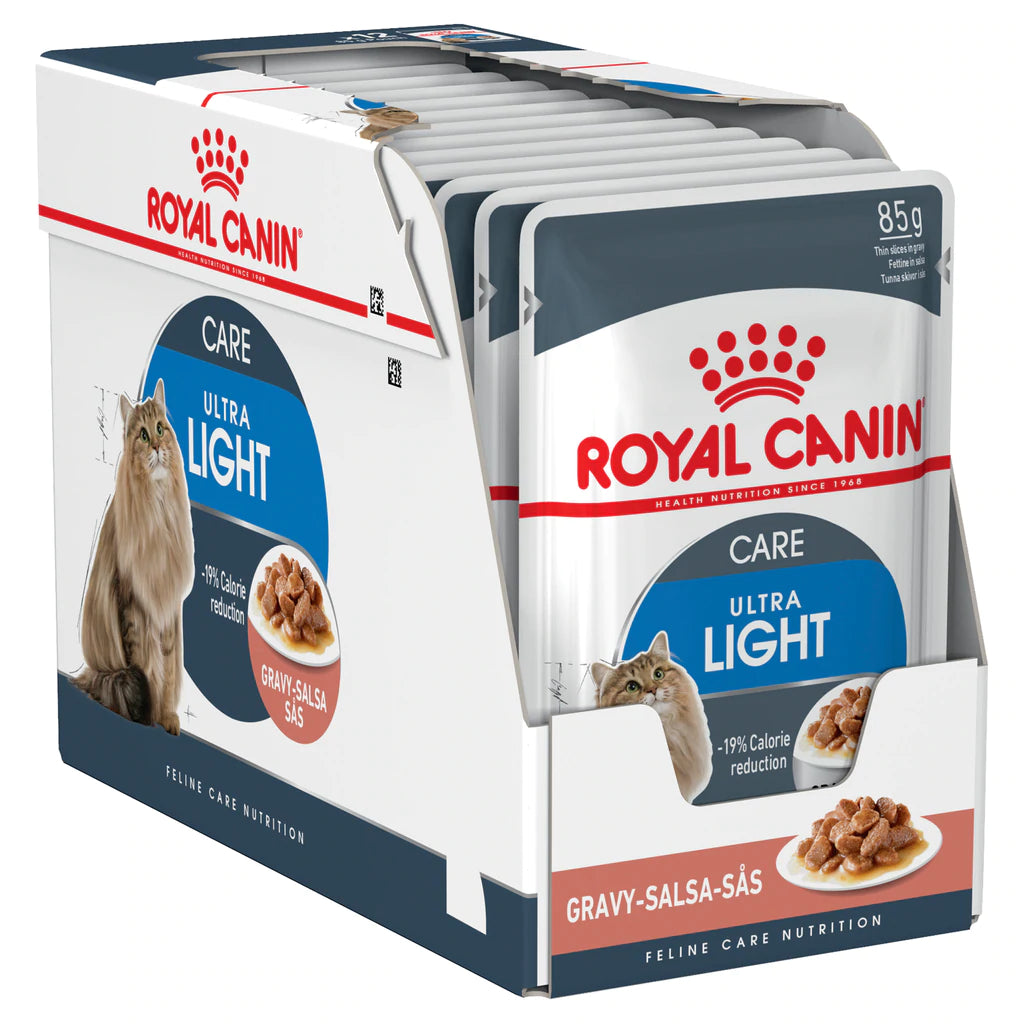 Royal Canin Ultra-Light Gravy Cat Wet Food 12x85gm