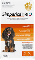 Simparica Trio Chews for Small Dogs 5.1- 10kg