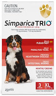 Simparica Trio Chews for Extra Large Dogs 40.1-60kg