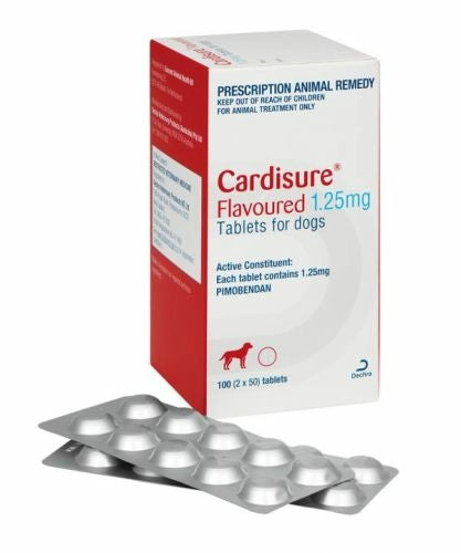 Cardisure (Pimobendan) Flavoured Tablets 1.25mg (Per Tablet) Prescription Required