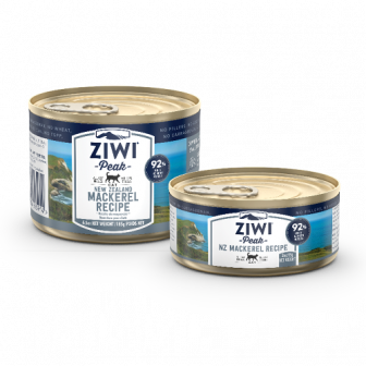 Ziwi Peak Mackerel Wet Cat Food 12 x 185g cans