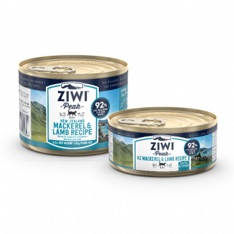 Ziwi Peak Mackerel and Lamb Wet Cat Food 12 x185g